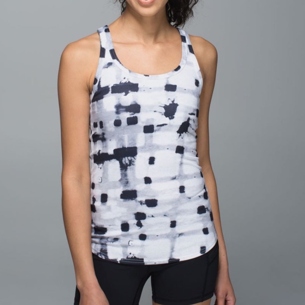 NWT! Lululemon Studio Racerback Tank Black & White